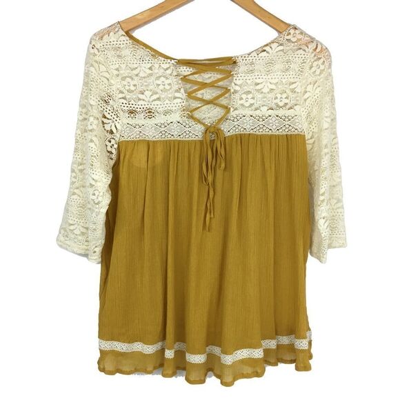 Easy to love lace tops-avocado - Picture 2 of 4